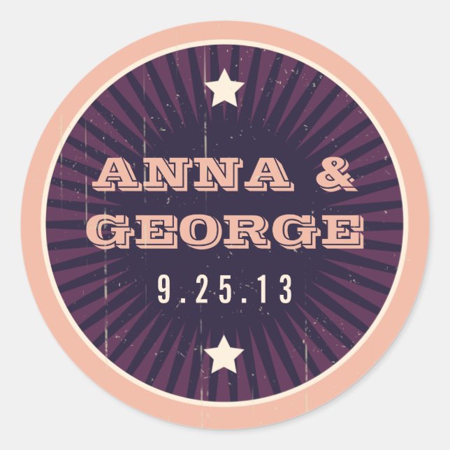 Adesivo Redondo Poster Rustic: EggPlant Dream Sticker Seal (Frente)