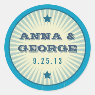 Adesivo Redondo Poster Rustic: Sandy Beach Sticker Seal