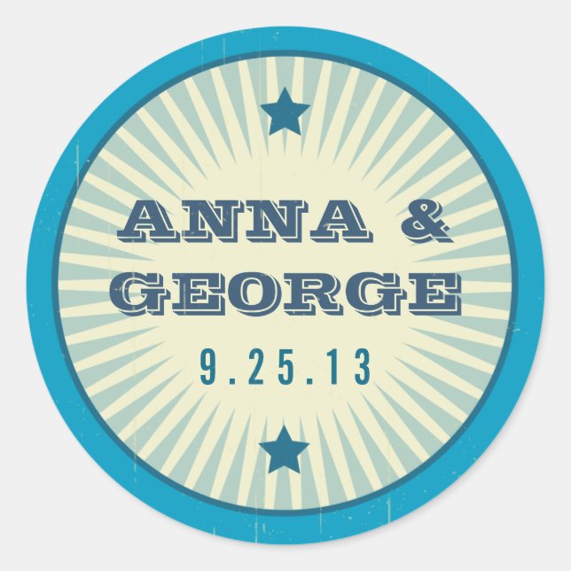 Adesivo Redondo Poster Rustic: Sandy Beach Sticker Seal (Frente)