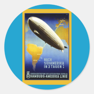 Adesivo Redondo Poster vintage de uma Disposição