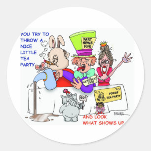 Adesivo Redondo Posto Moderno Wonderland Sticker