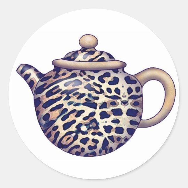 Adesivo Redondo Pote de chá (Frente)