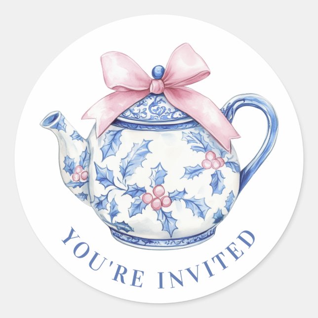 Adesivo Redondo Pote de Natal do Avô (Frente)