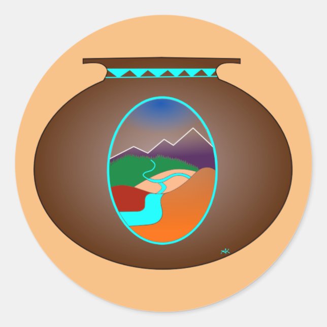 Adesivo Redondo Potência sudoeste (Frente)