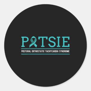 Adesivo Redondo Potes Disautonomia Turquesa Fita Autonomia Autônom