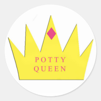 Adesivo Redondo Potty Queen Sticker