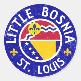Adesivo Redondo Pouca Bósnia St Louis