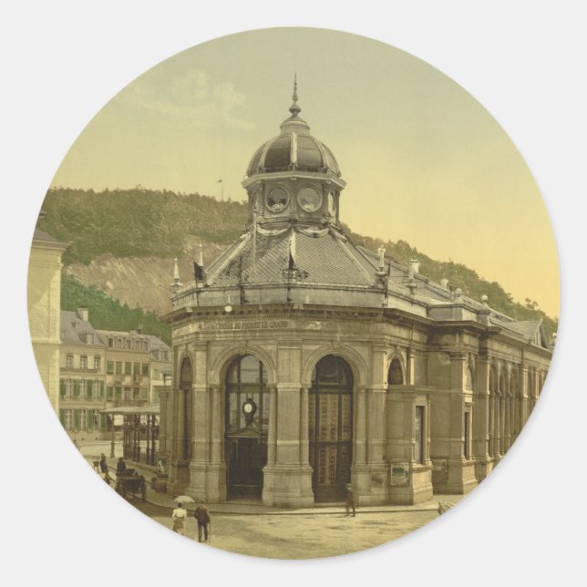 Adesivo Redondo Pouhon, Spa, Liege, Bélgica (Frente)