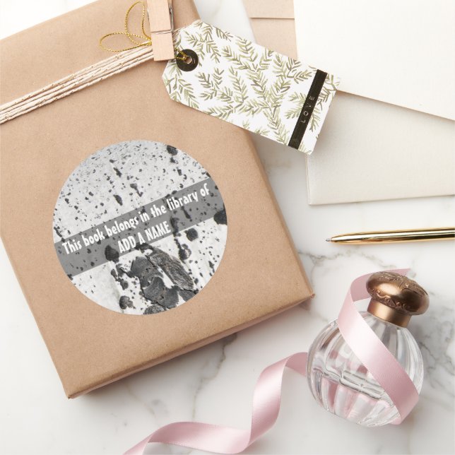 Adesivo Redondo Poupe Uma Árvore Aspen (Presentear)