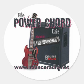 Adesivo Redondo Power Chord Café Stickers