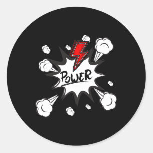 Adesivo Redondo Power Puff Sticker