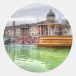 Adesivo Redondo Praça de tráfico