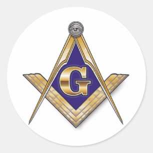 Adesivo Redondo Praça e Bússolas Azuis Discretas