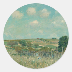 Adesivo Redondo Prado   Alfred Sisley   Galeria Nacional de Arte