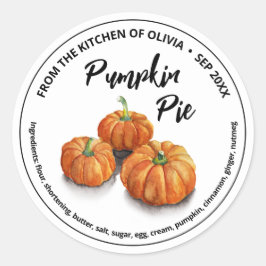 Adesivo Redondo Praga De Abóbora Para Casa