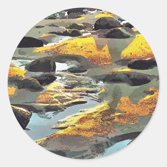 ADESIVO REDONDO PRAIA (Frente)