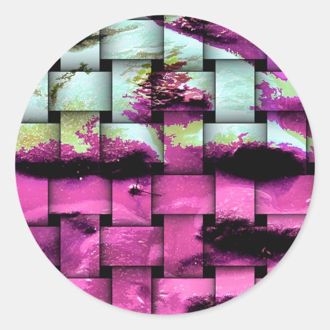 ADESIVO REDONDO PRAIA (Frente)