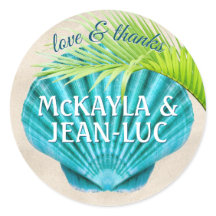 Praia Casamento Favorito Amor e Obrigados Shell Pa