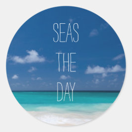 Adesivo Redondo Praia das Palavras