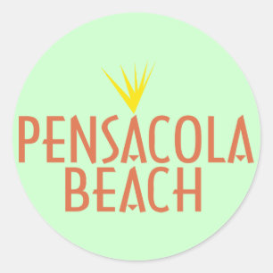 Adesivo Redondo Praia de Pensacola