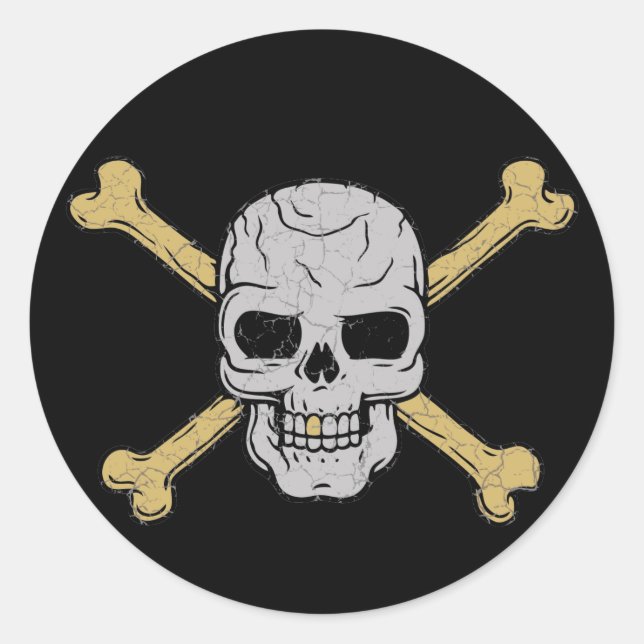 Adesivo Redondo Prata e Dourado (Frente)