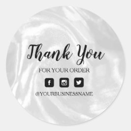 Adesivo Redondo Prata holográfica. Elegância e harmonia