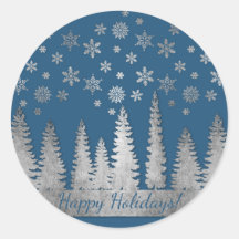 Prata Natal e Maravilha Azul de inverno