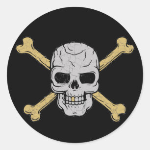 Adesivo Redondo Prata & ouro