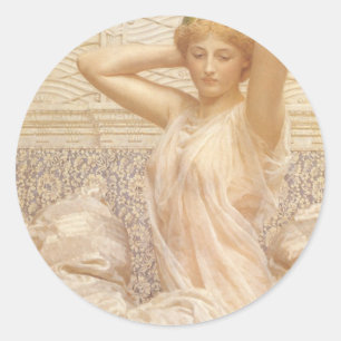 Adesivo Redondo Prata por Albert Joseph Moore, Bela Arte Vitoriana