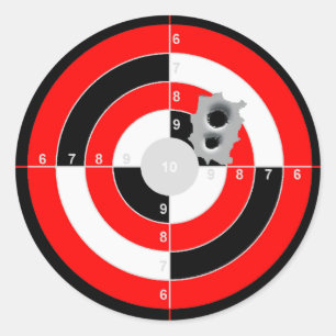 Adesivo Redondo Prática de alvo