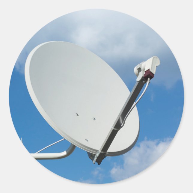 Adesivo Redondo Prato de satélite (Frente)