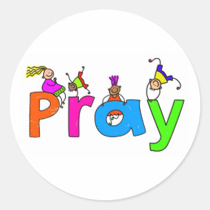 Adesivo Redondo Pray