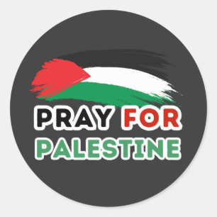 ADESIVO REDONDO PRAY FOR PALESTINE