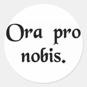 Adesivo Redondo Pray para nós