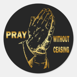 ADESIVO REDONDO PRAY SEM CESSAR
