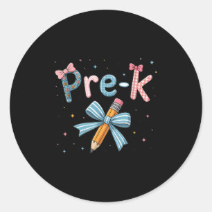 Adesivo Redondo Pré-k Arco De Coquete Floral Pré-k Girly Back To S