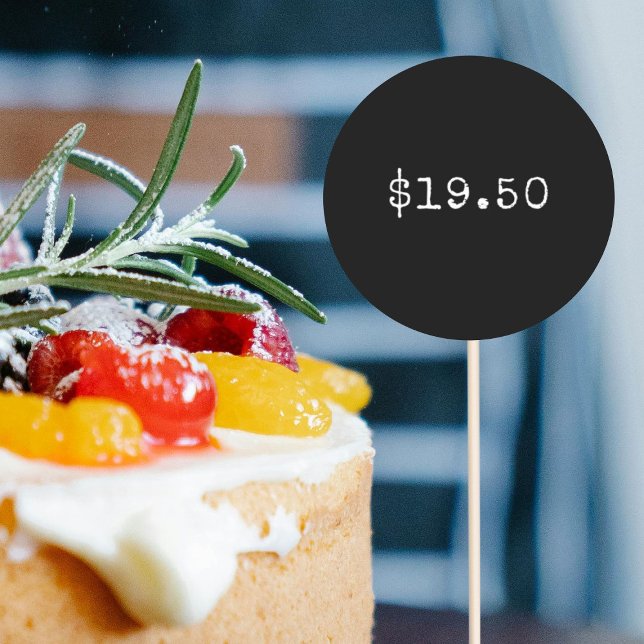 Adesivo Redondo Preço Da padaria Por Bolo (Criador carregado)