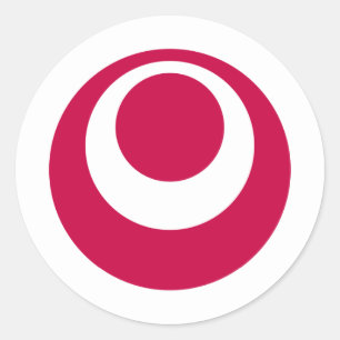 Adesivo Redondo Prefeitura de Okinawa, Japão