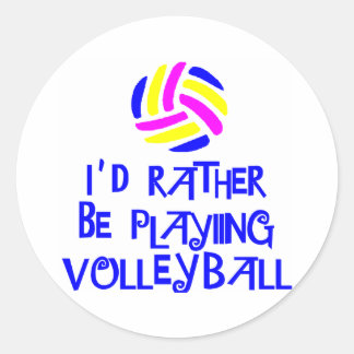 Adesivo Redondo Preferencialmente de VolleyChick