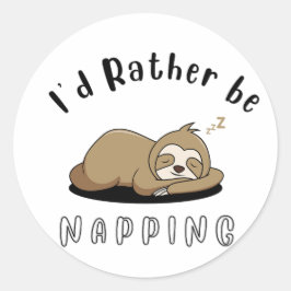 Adesivo Redondo preferencialmentes de preguiça bonitinha que estão