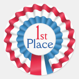 Adesivo Redondo Prêmio de fita de um professor