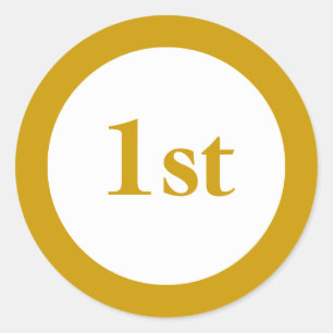 Adesivo Redondo Prêmio First Place