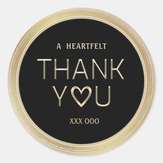 Adesivo Redondo Prêmio voluntário Obrigado por anos de serviço (Frente)