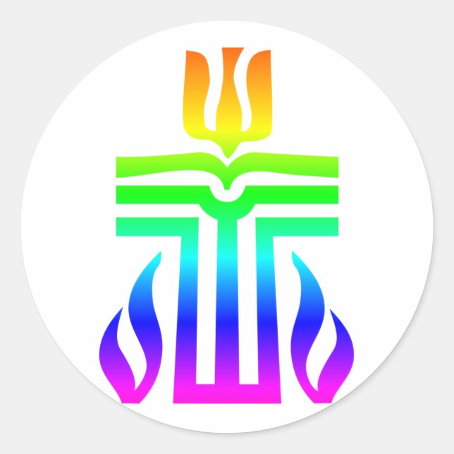 Adesivo Redondo Presbiteriana Cross (Frente)