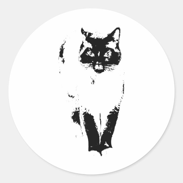 Adesivo Redondo Presença de comando (Frente)