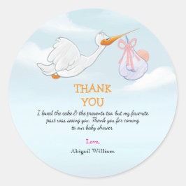 Adesivo Redondo Presente Adorável de Garotas Carregandos