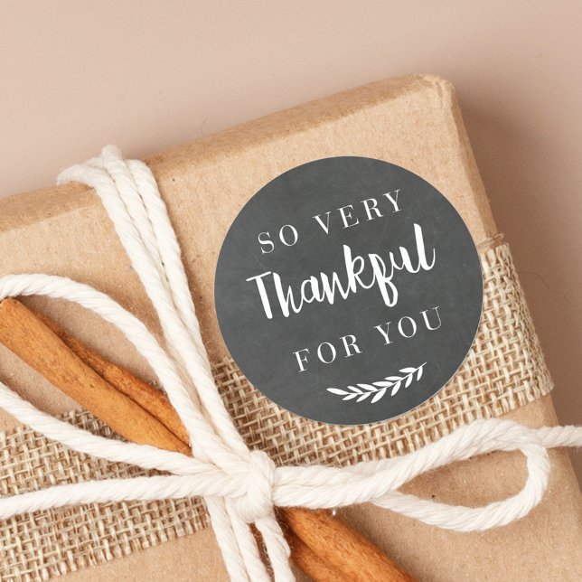 Adesivo Redondo Presente de Ação de Graças da Cinza russa outono (Criador carregado)