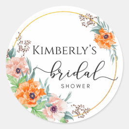 Adesivo Redondo Presente de Agradecimento Chá de Noiva