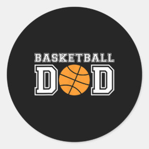 Adesivo Redondo Presente De Basquete De Pai De Basquete Para Padre