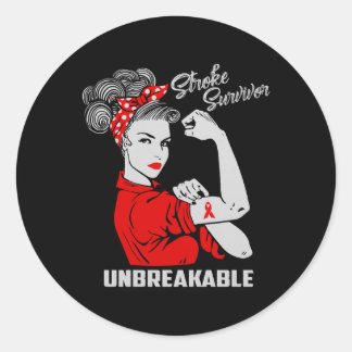 Adesivo Redondo Presente de Consciência do Acidente com Sobrevivên